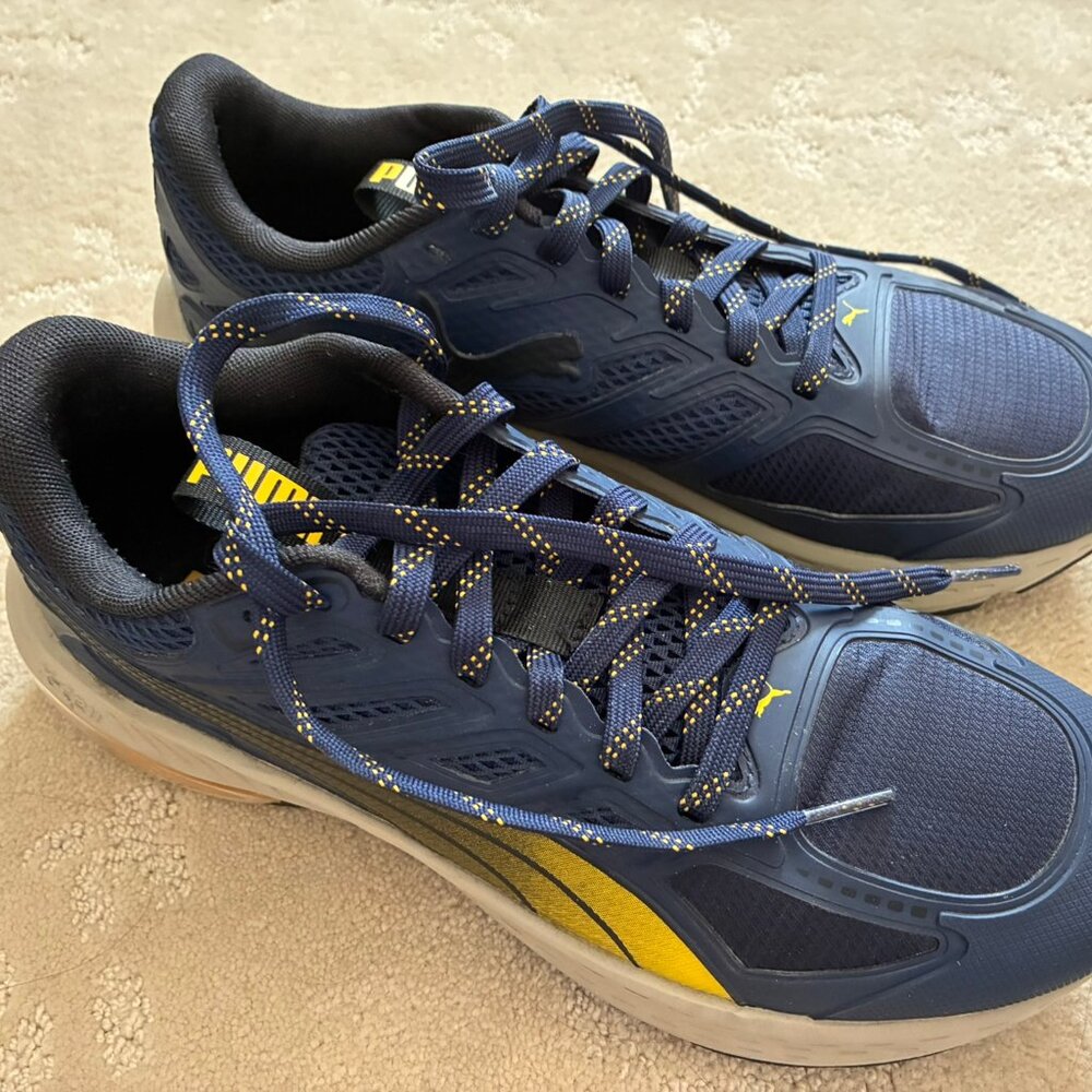 Puma X-Cell Lightspeed Men's Shoes Sneaker Navy Blue and Yellow US 8.5 EUR 41